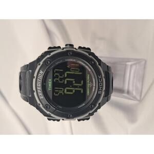 Timex Expedition Shock XL Vibrating Alarm Watch - Working Great - New Battery